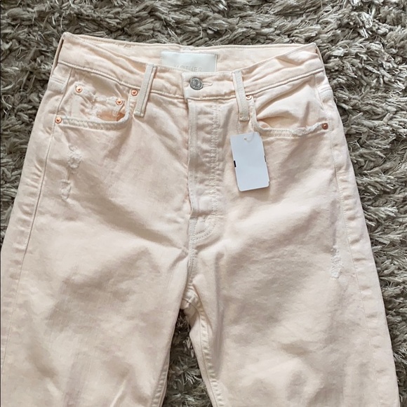 NWT Mother The Tomcat Chew Peach Jeans Size 26 - Picture 3 of 15